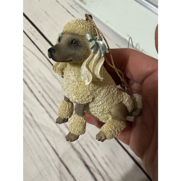 Lot Of Poodle Dog Ornaments And Poodle Figurine Vintage Resin - Picture 11 of 12